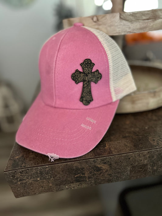 Cross ball cap