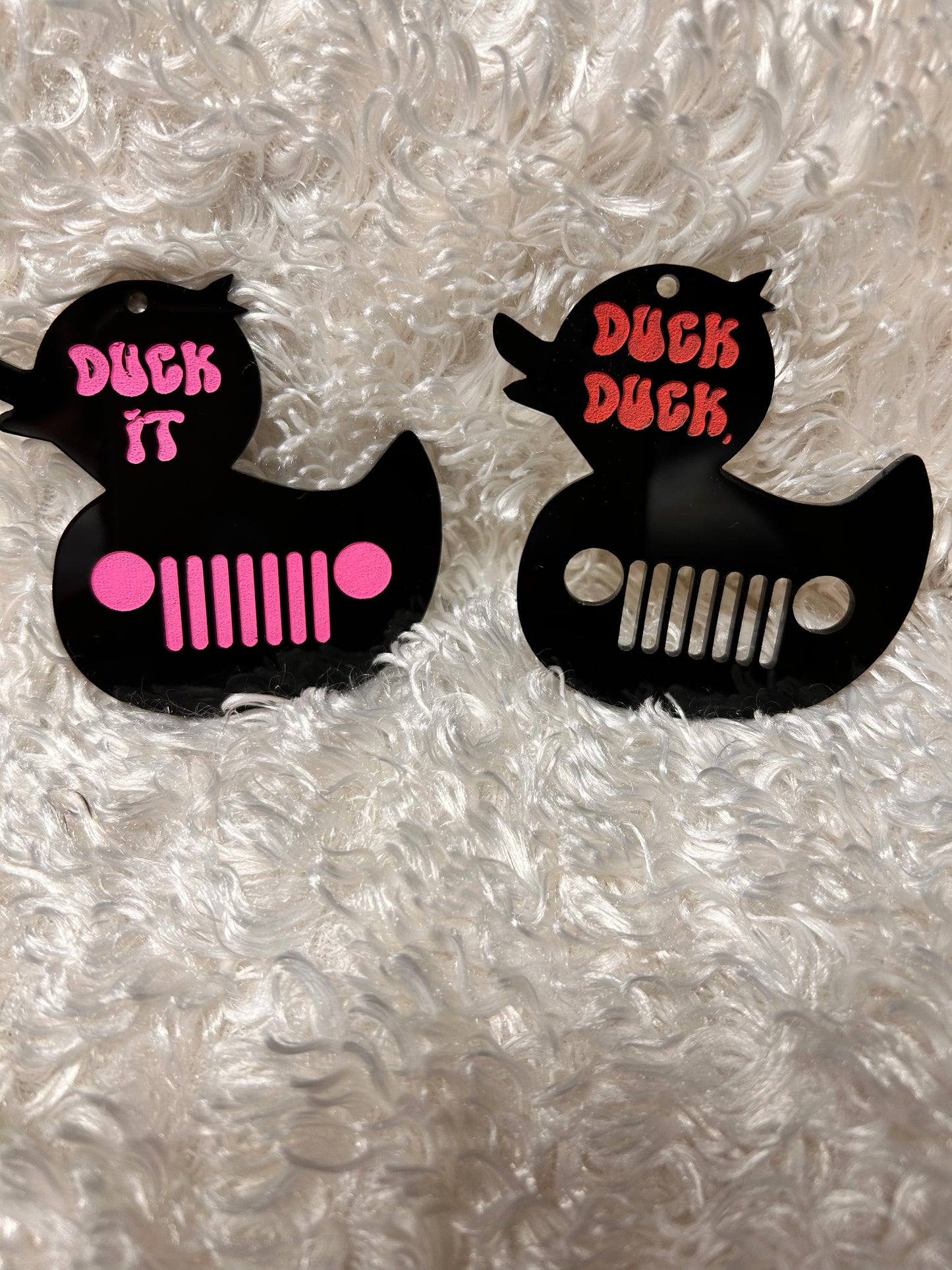 Duck jeep keychains