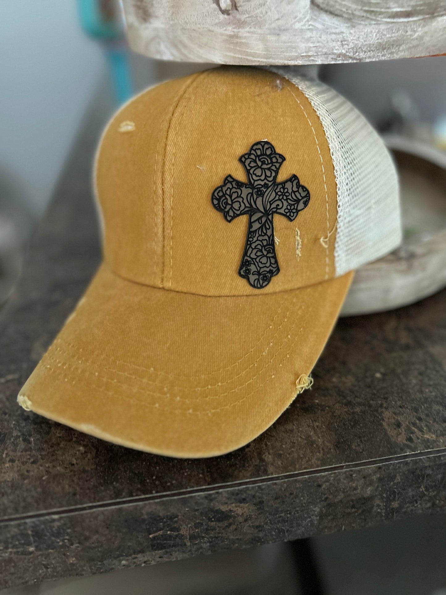 Cross ball cap