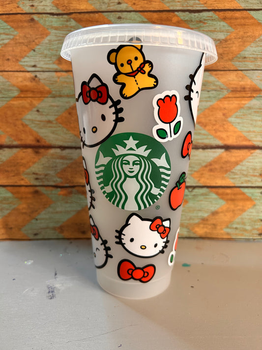 Hello kitty cold cup